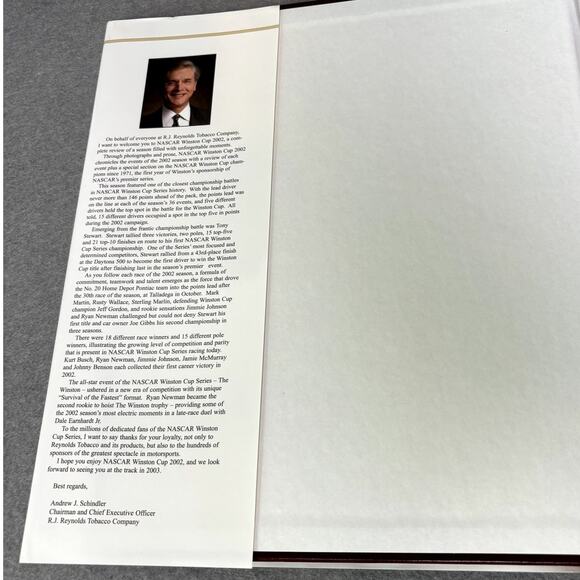 NASCAR Official 2002 Winston Cup Series Season Chronical Hardcover Book - Picture 3 of 4